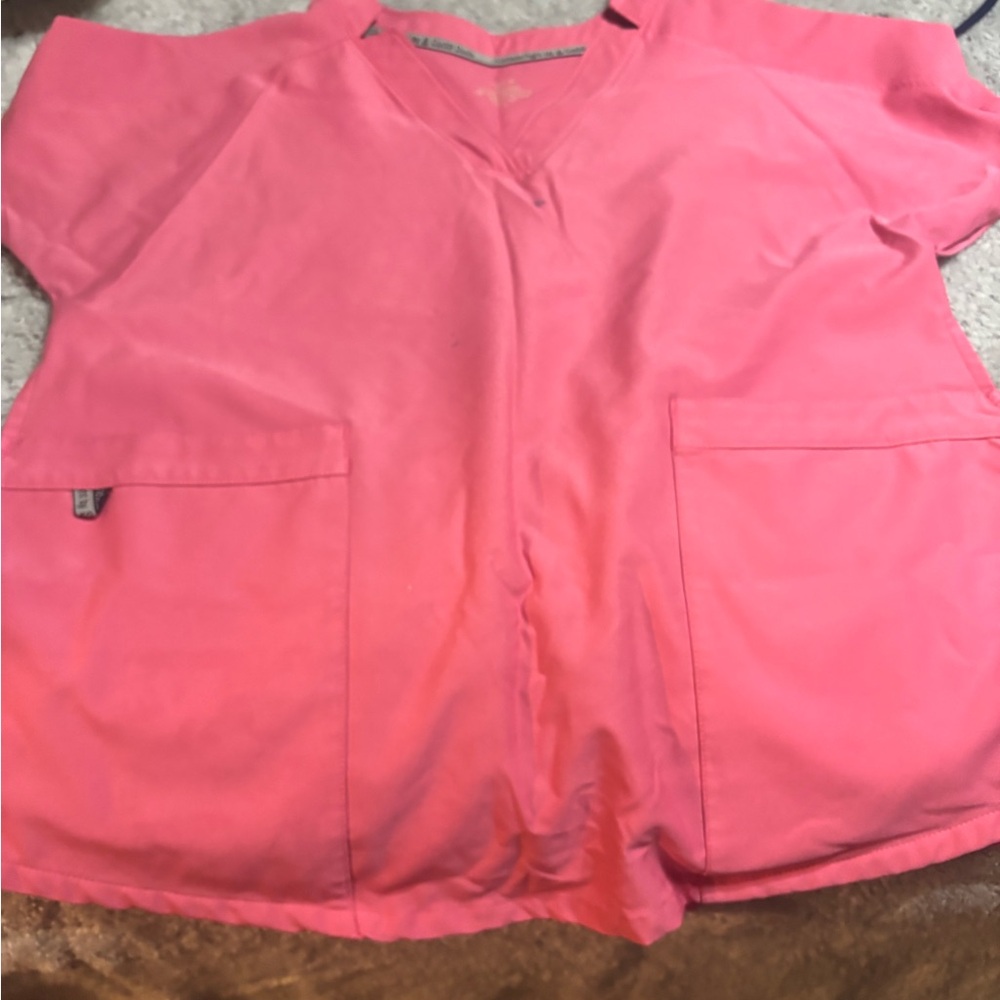Cuddl Duds Coral V-Neck Blouse